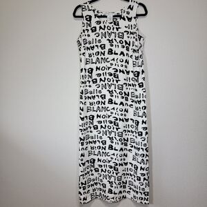 Vintage John Paul Richard linen lagenlook graphic artdeco maxi dress